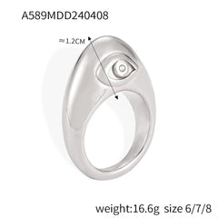 Gold-Tone Geometric and Accent Ring Designs