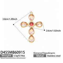 Cubic Zirconia Cross Necklace or Pendant