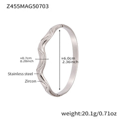 Cubic Zirconia Open Bangle Designs