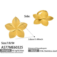 Sculptural Star, Petal or Pearl-Look Statement Ring