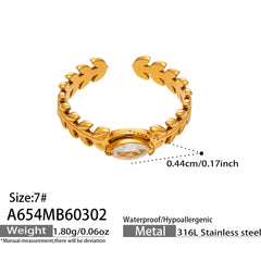 Cubic Zirconia Crossover or Chain-Link Open Ring