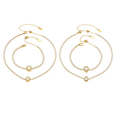 Oval and Teardrop Cubic Zirconia Jewelry