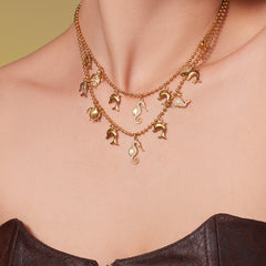 18K Gold-Plated Ocean Charm Jewelry
