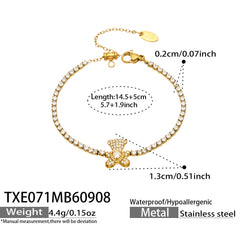 Bear and Multi-Charm Cubic Zirconia Jewelry