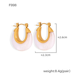 Color Resin Stud and Hoop Earring Designs