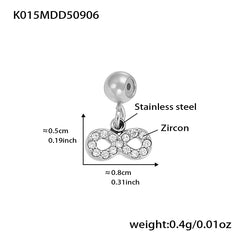 18K Gold-Plated Cubic Zirconia Charms and Chain Designs