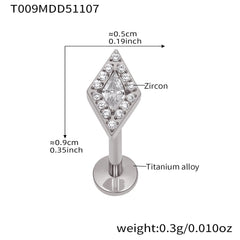 Cubic Zirconia Decorative Lip Stud