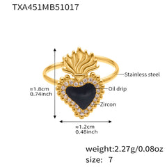 18K Gold-Plated Heart Pendant Jewelry