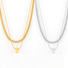 Layered Sphere Pendant Necklace