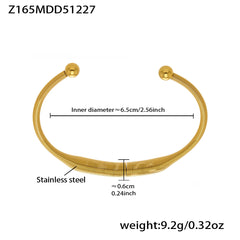 18K Gold-Plated Bamboo and Knot Cuff Designs