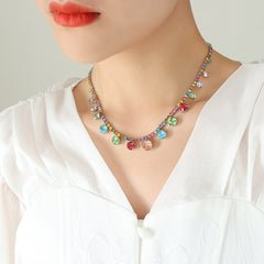 Multicolor Sparkle Necklace