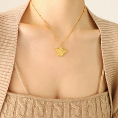 Winged Angel Pendant Necklace