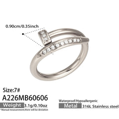 18K Gold-Plated Cubic Zirconia Open Ring