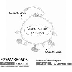 Ocean Charm Cubic Zirconia Bracelets