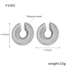 Sculptural Geometric Ear Cuffs