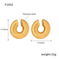 Sculptural Geometric Ear Cuffs