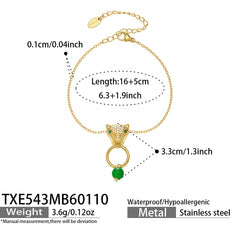 Leopard Head Stone Necklace, Bracelet or Earrings