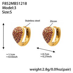 18K Gold-Plated Cubic Zirconia Teardrop Earrings