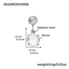 18K Gold-Plated Cubic Zirconia Charms and Chain Designs