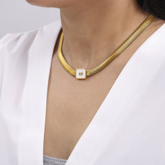 Geometric Inlay Necklace or Bracelet