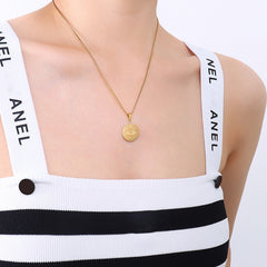 Balance-Scale Coin Pendant Necklace