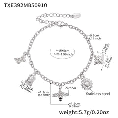 Sunflower and Insect Charm Jewelry Designs