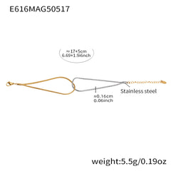 Knotted Double-Layer Snake Chain Bracelet