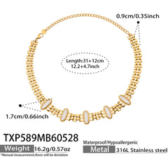 18K Gold-Plated Cat-Eye Accent Jewelry