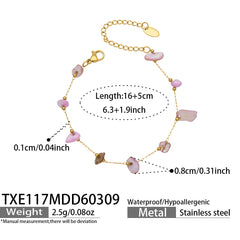 Natural Stone Accent Necklace or Bracelet