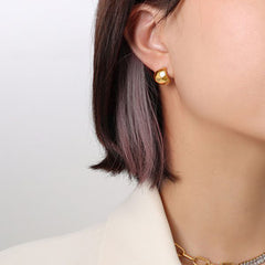 Faceted Geometric Stud Earrings