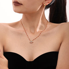 Holiday Bell or Reindeer Charm Necklace