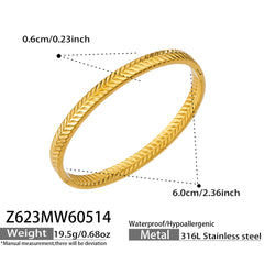 Gold-Tone Textured Sculptural Bangle Designs
