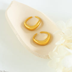 18K Gold-Plated Curved Open Band Ring