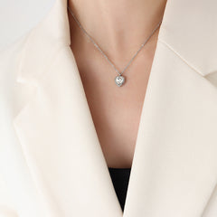 Heart Cubic Zirconia Necklace or Earrings
