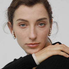 Nadine Vintage-Inspired Pearl Stud Earrings No. 641979