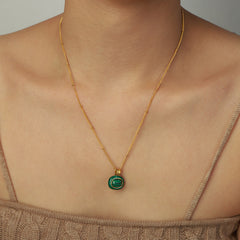 Natural Stone Pendant Necklace Collection