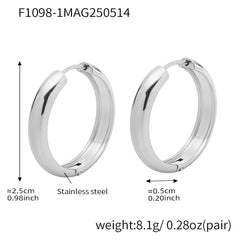 Polished Round Hoop Earring Collection
