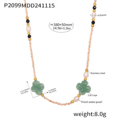 Freshwater Pearl & Stone Accent Necklace