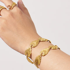 Textured Heart Link Necklace, Bracelet & Waist Chain