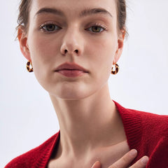 Camille Vintage-Inspired Enamel Stud Earrings No. 292731