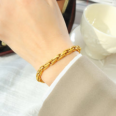 18K Gold-Plated Bold Link Bracelet