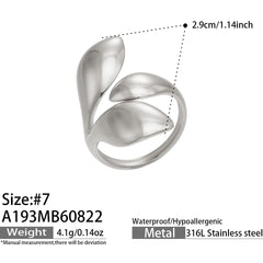 18K Gold-Plated Sculptural Open Ring Collection