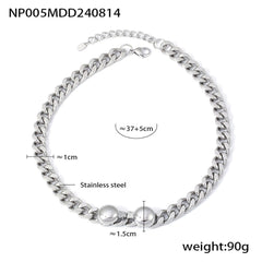 Silver-Tone Chain Necklace or Bracelet