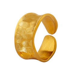 Hammered Open Band Ring