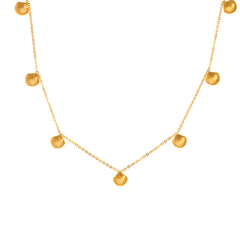 18K Gold-Plated Scallop Charm Necklace
