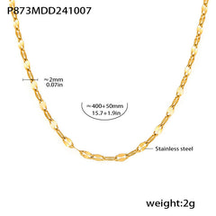 Three-Ring Cubic Zirconia Necklace or Layering Chain