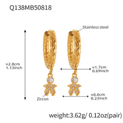 Sparkling Character Charm Earrings