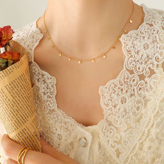 18K Gold-Plated Geometric Charm Necklace Designs