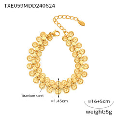 Round Disc Detail Necklace or Bracelet