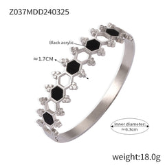 18K Gold-Plated Colored Accent Bangle Designs